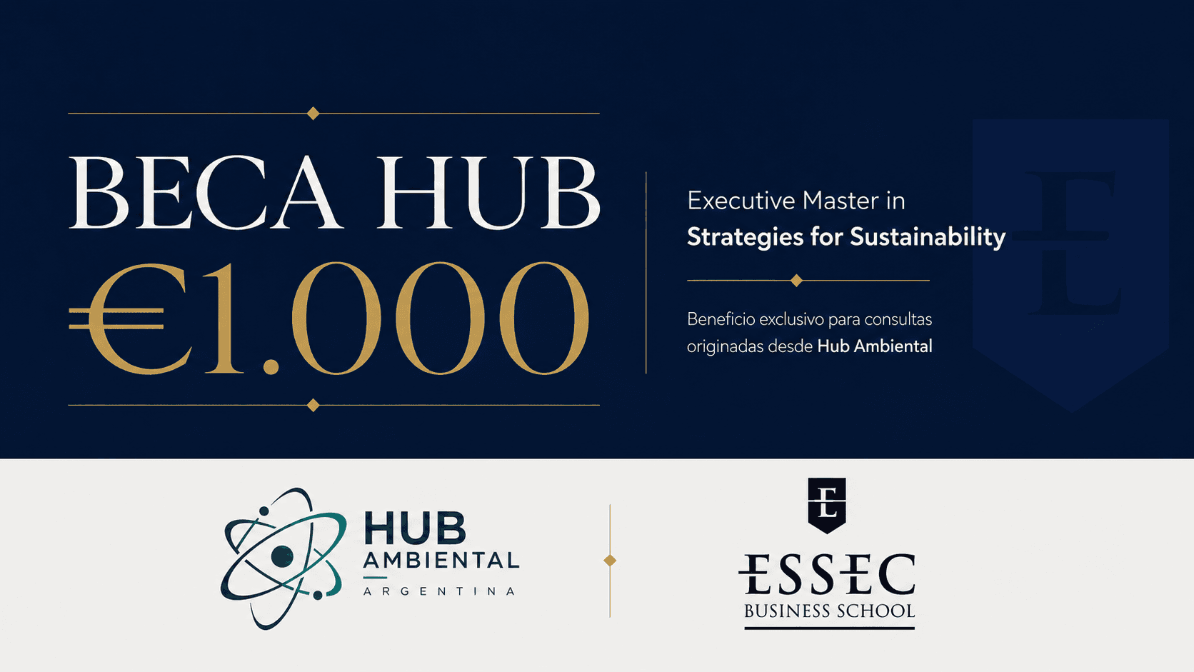 Beca Hub Ambiental - Executive Master in Strategies for Sustainability